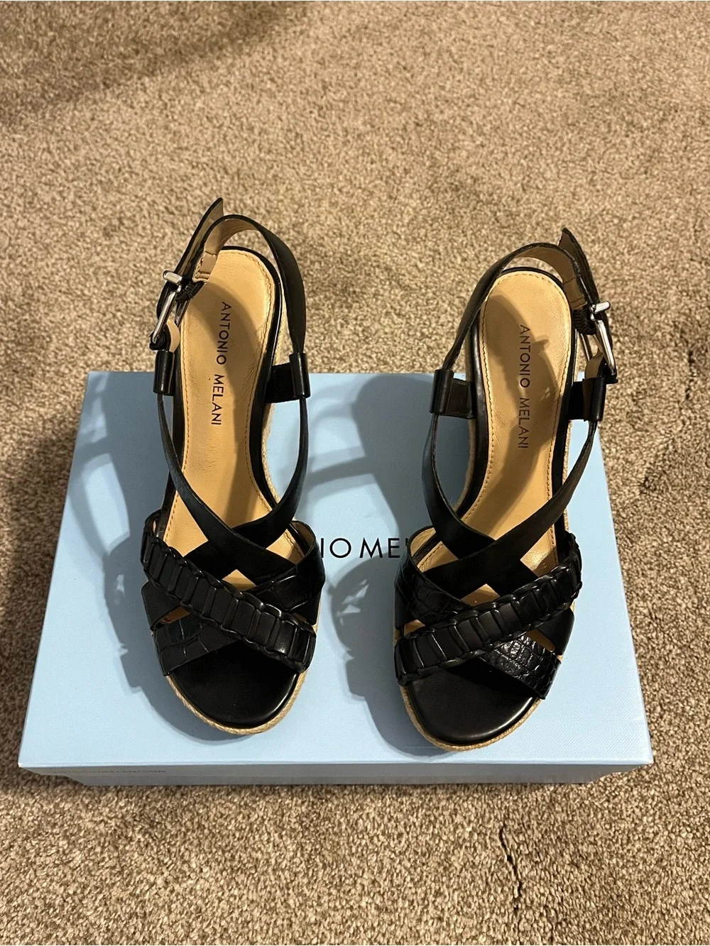 ANTONIO MELANI black leather